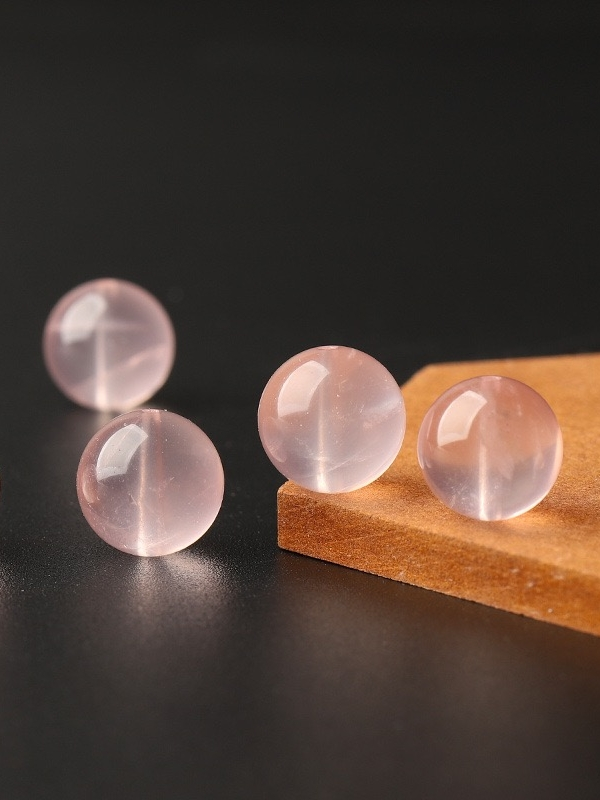 Rose Quartz Single Crystal Bead · Z033