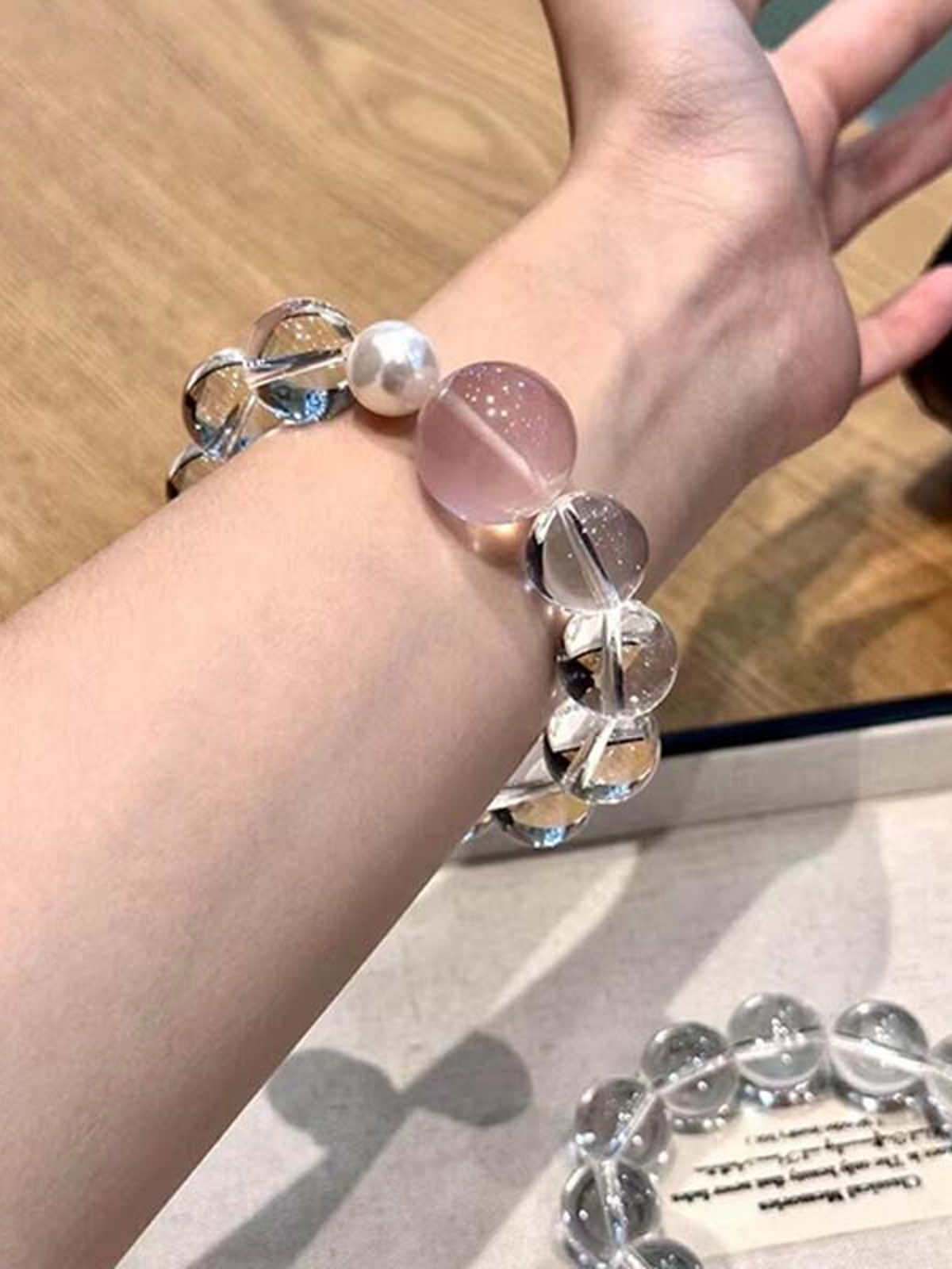 Clear Quartz Crystal Bracelet with Couple