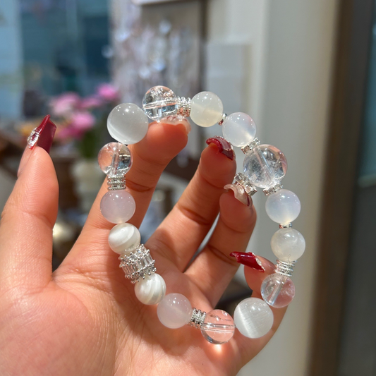 Crystal Crystal Bracelet with Customizable · SU001
