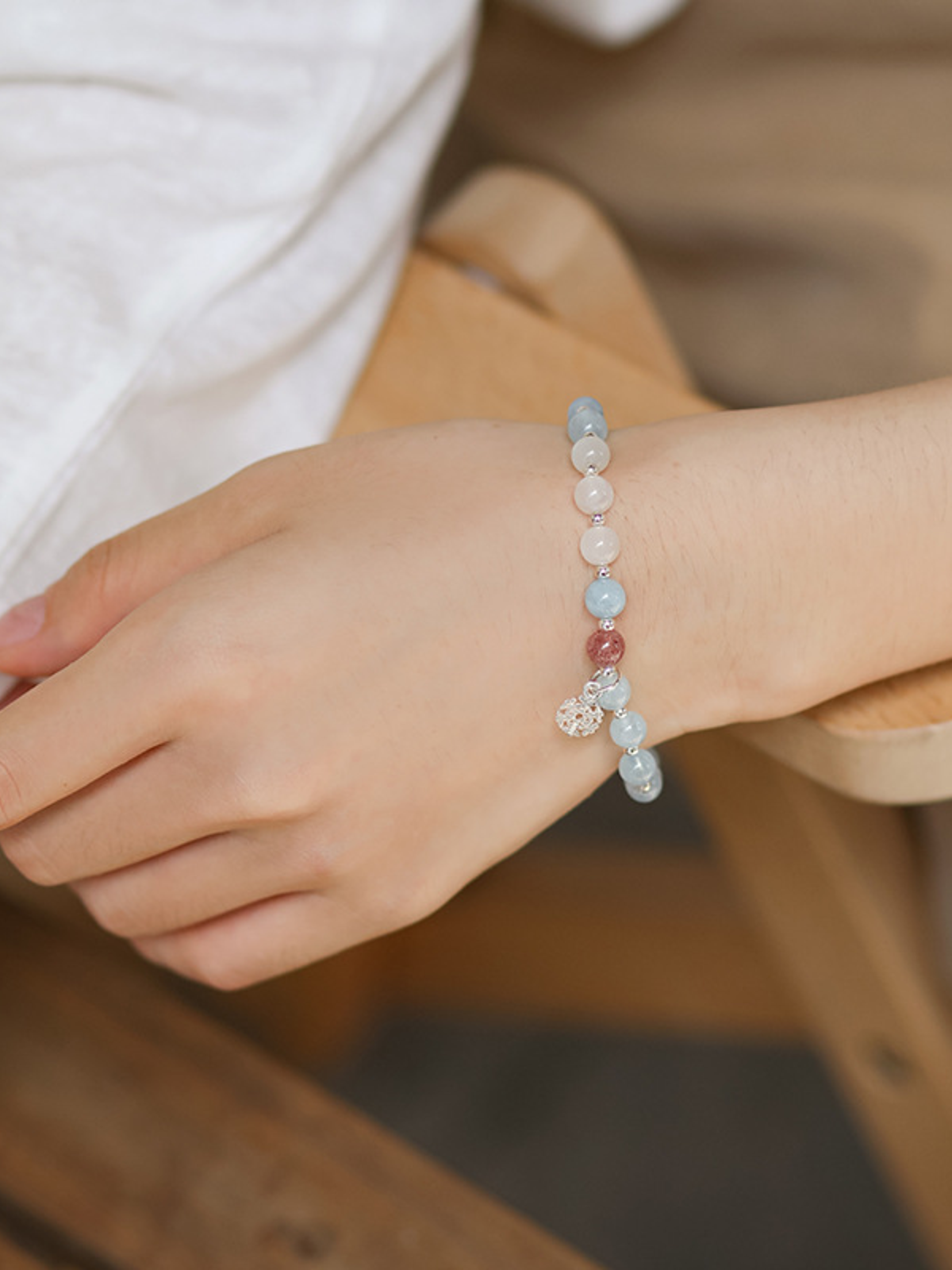 Natural Natural Crystal Bracelet with Couple