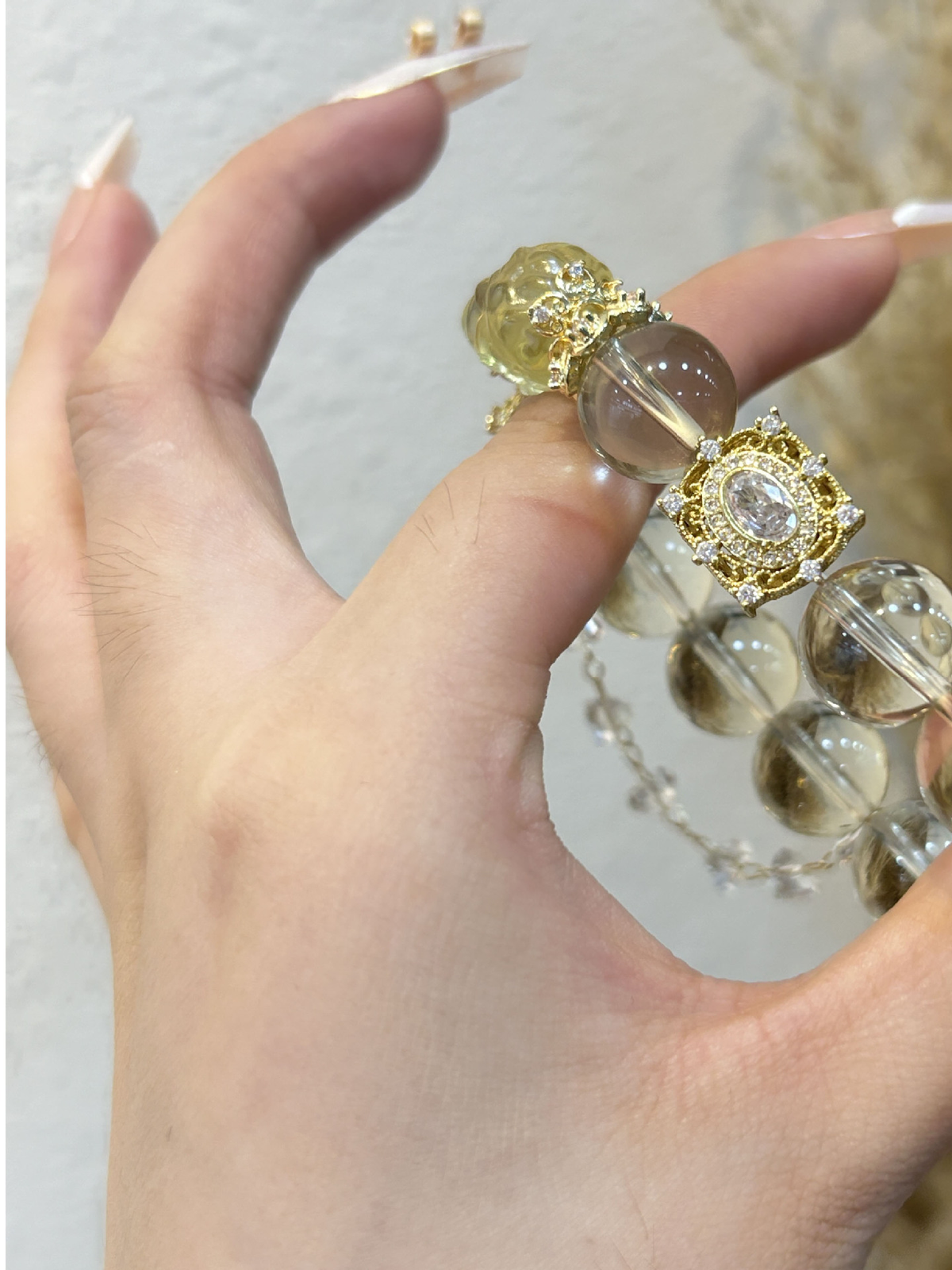Natural Crystal Bracelet with Couple
