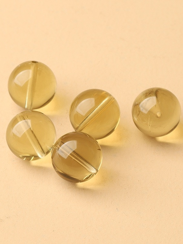 Citrine Single Crystal Bead with Customizable · Z008