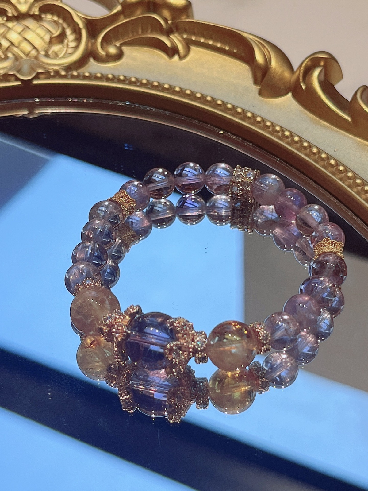 Natural Natural Crystal Bracelet with Couple