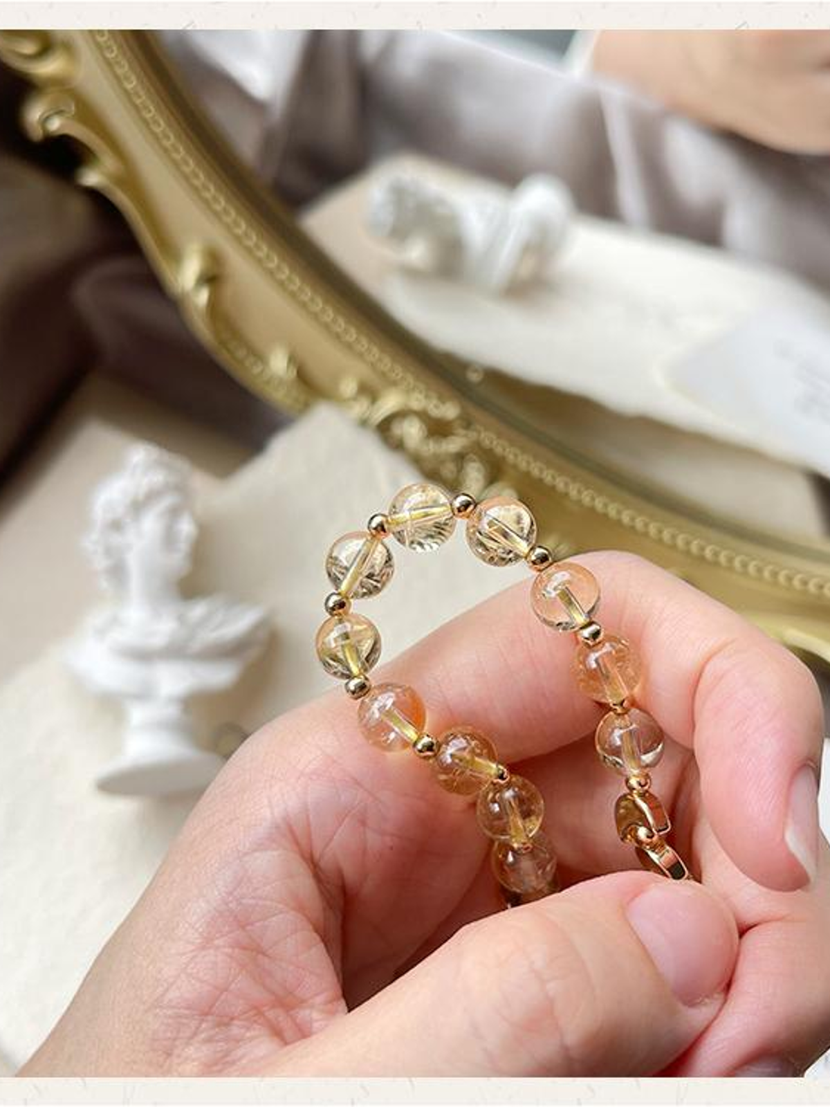Citrine Crystal Bracelet with Customizable