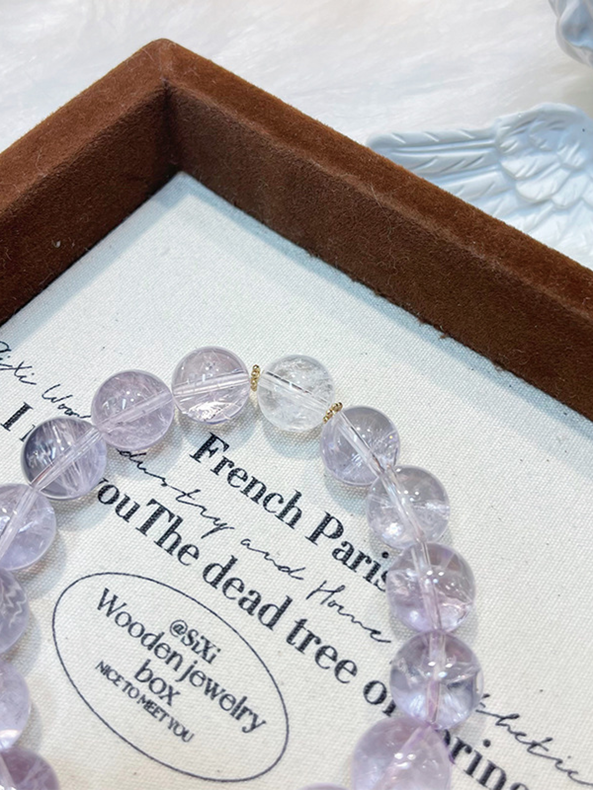 Amethyst Crystal Jewelry with Couple