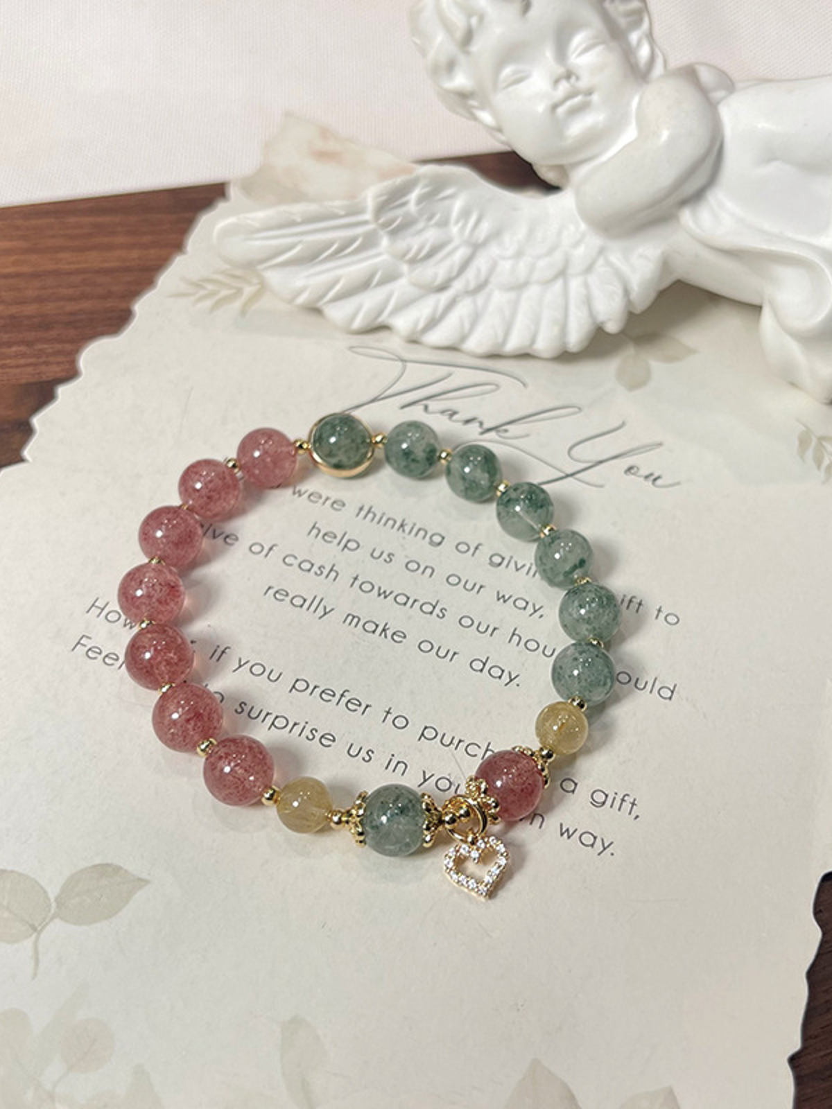 Natural Natural Crystal Bracelet with Couple
