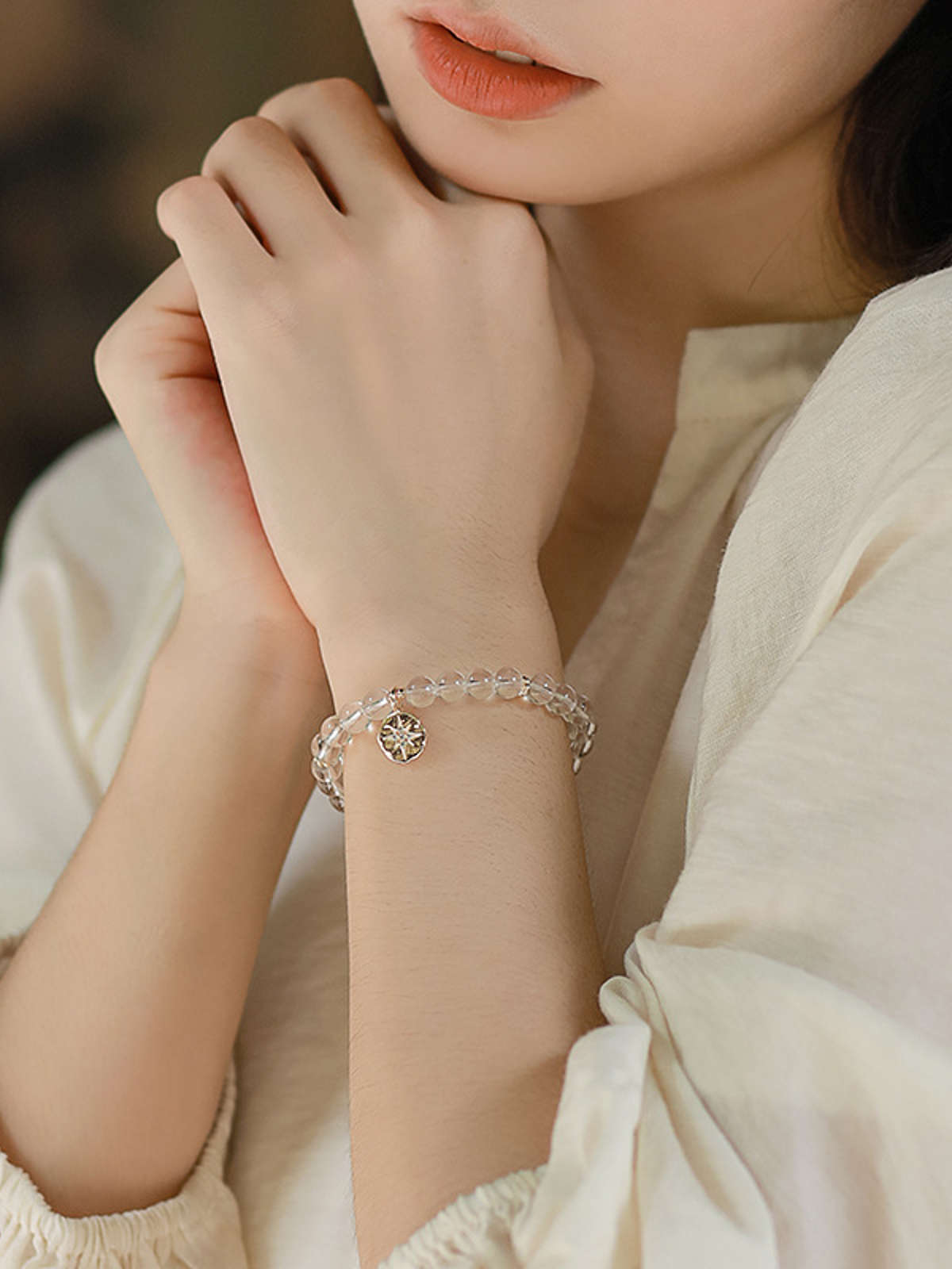 Natural Crystal Bracelet with Couple
