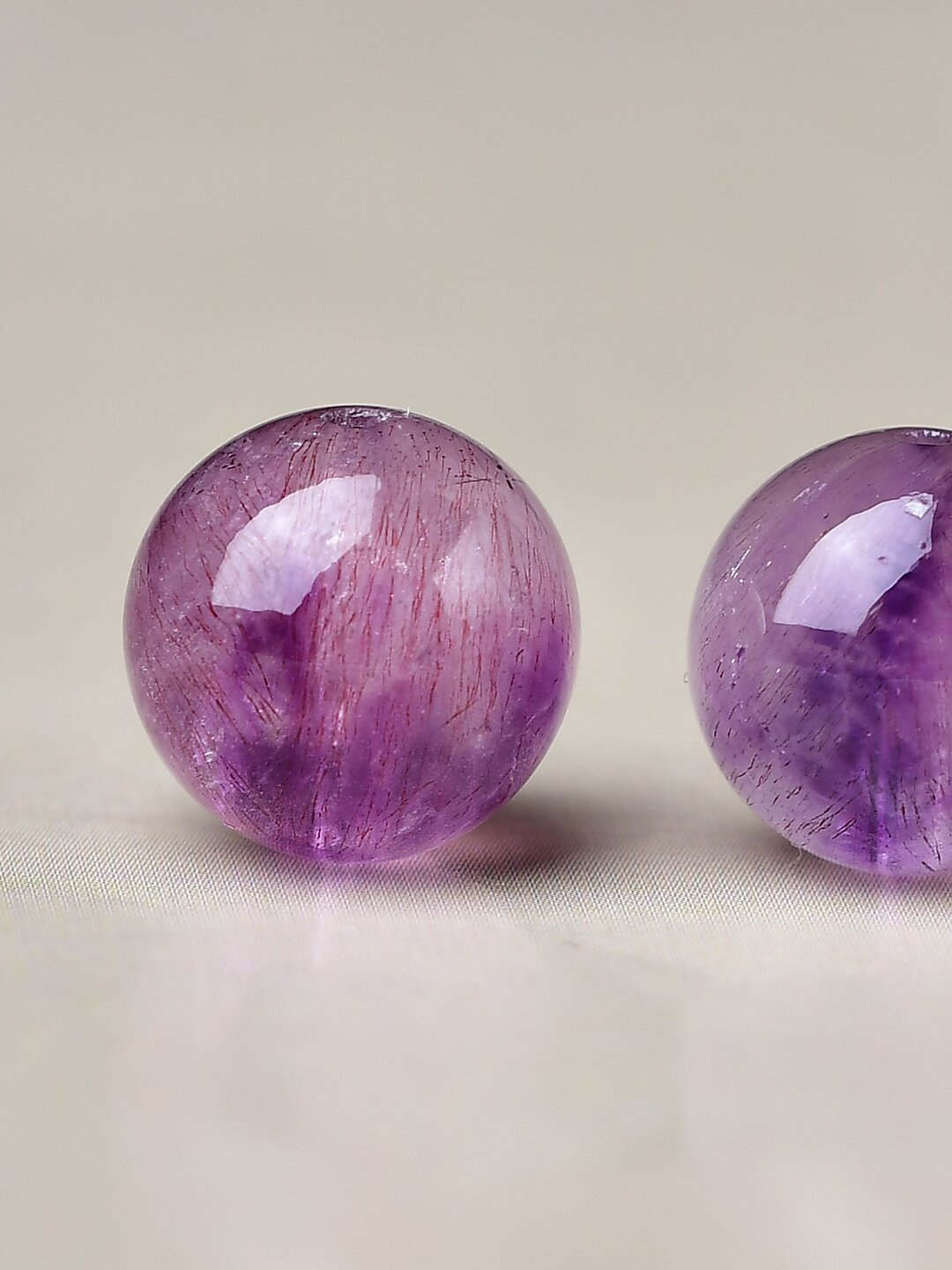 Natural Crystal Single Crystal Bead with Couple