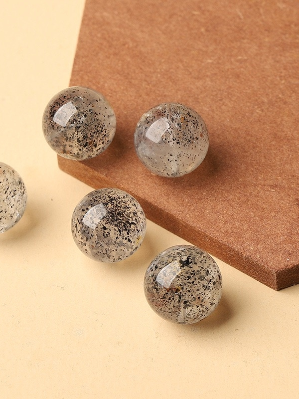Strawberry Quartz Single Crystal Bead with Customizable